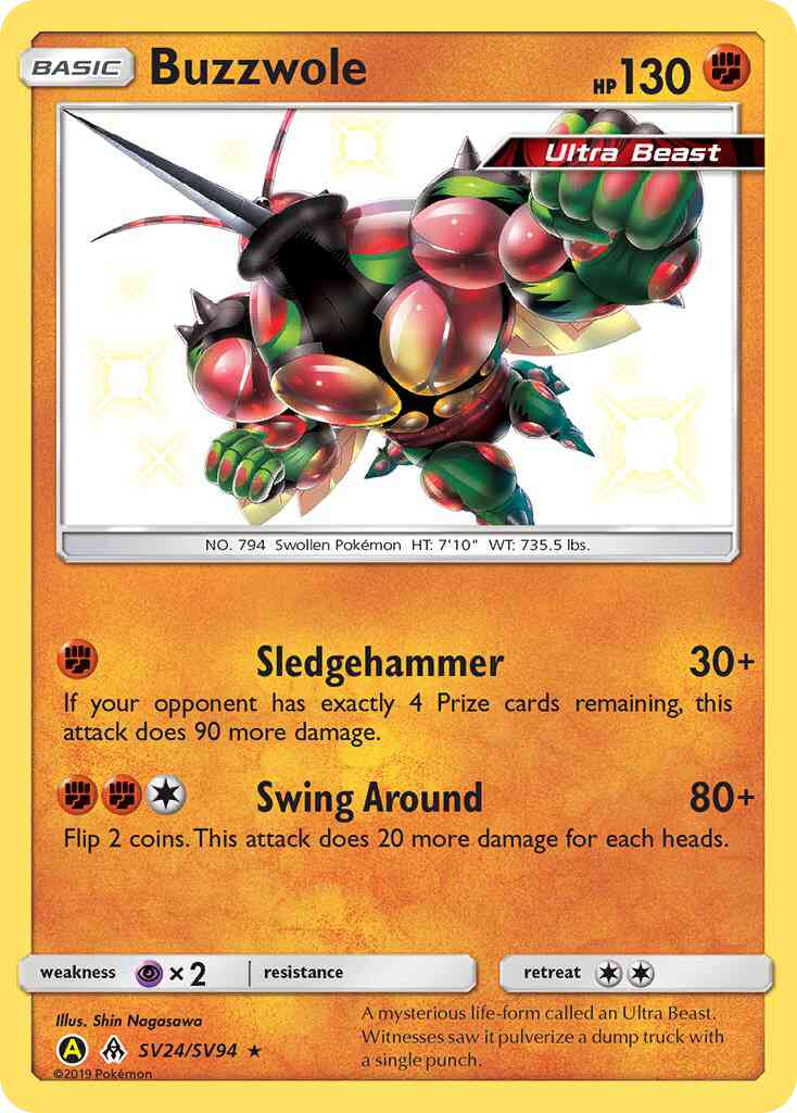 Buzzwole - SV24/SV94 - Rare Holo [sma-SV24] [Holo]