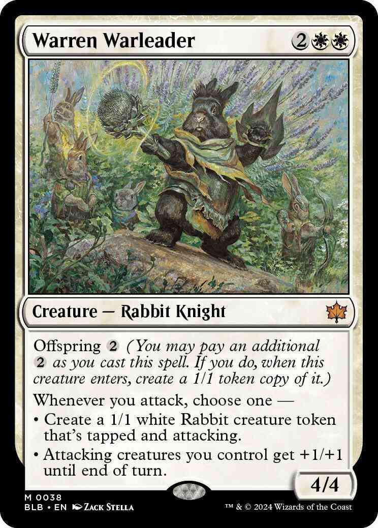 Warren Warleader [38] [Bloomburrow] [Foil]