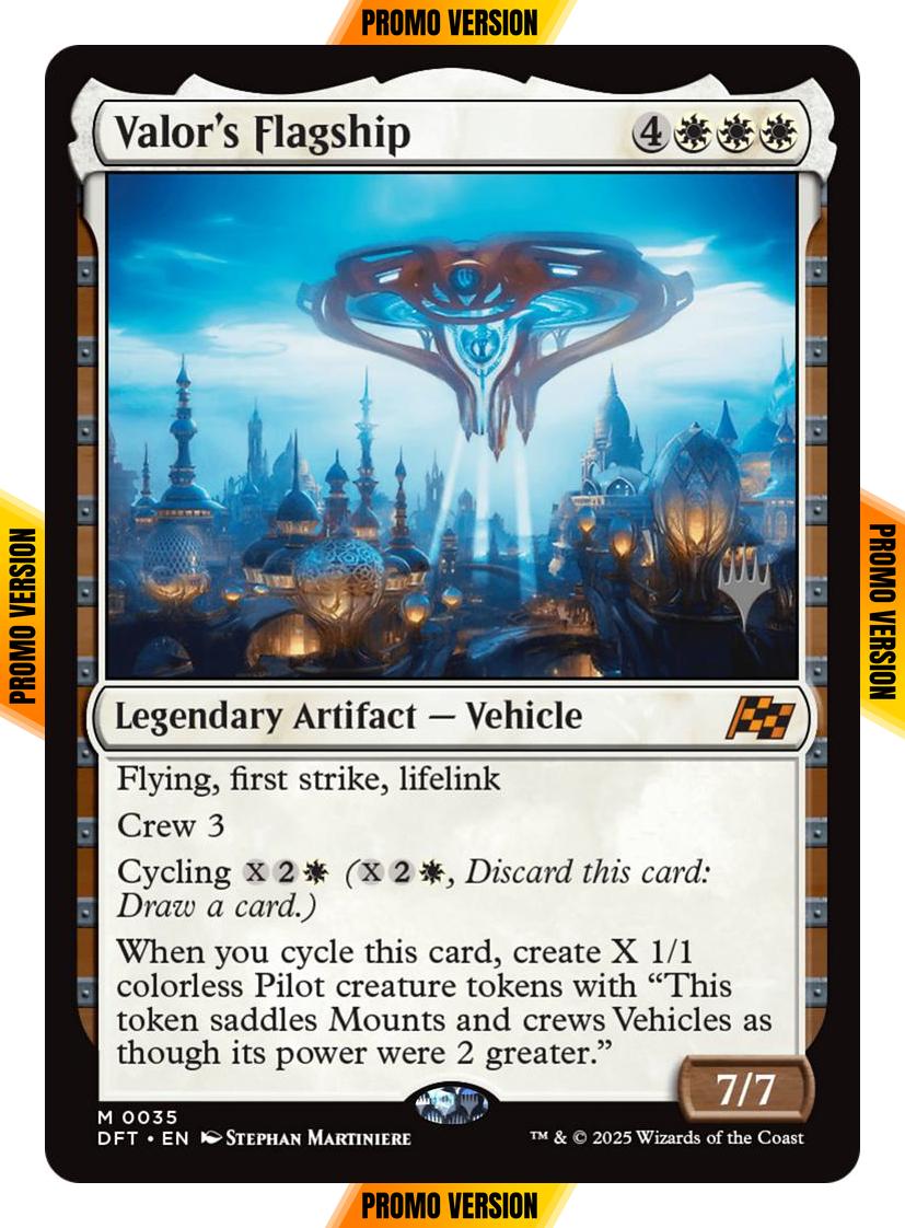 Valor's Flagship [35p] [Promo Pack] [Aetherdrift: Promos] [Non-Foil]