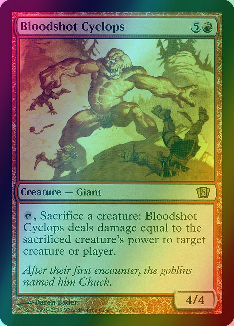 Bloodshot Cyclops [179x] [Eighth Edition] [Foil]