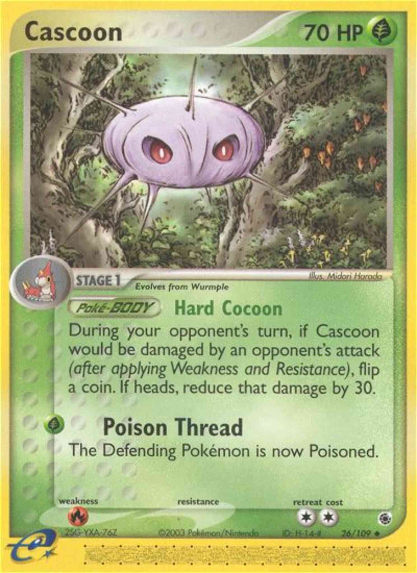 Cascoon - 26/109 - Uncommon [ex1-26] [Reverse Holo]