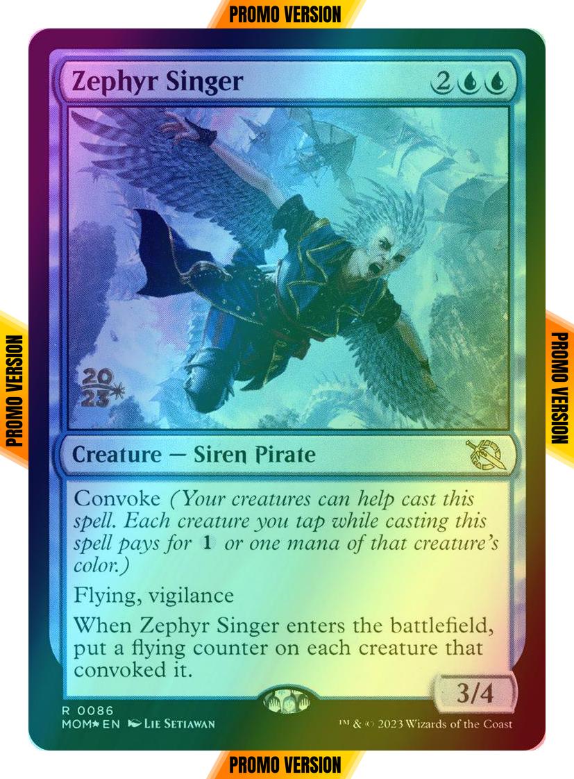 Zephyr Singer [86s] [Prerelease] [March of the Machine: Promos] [Foil]