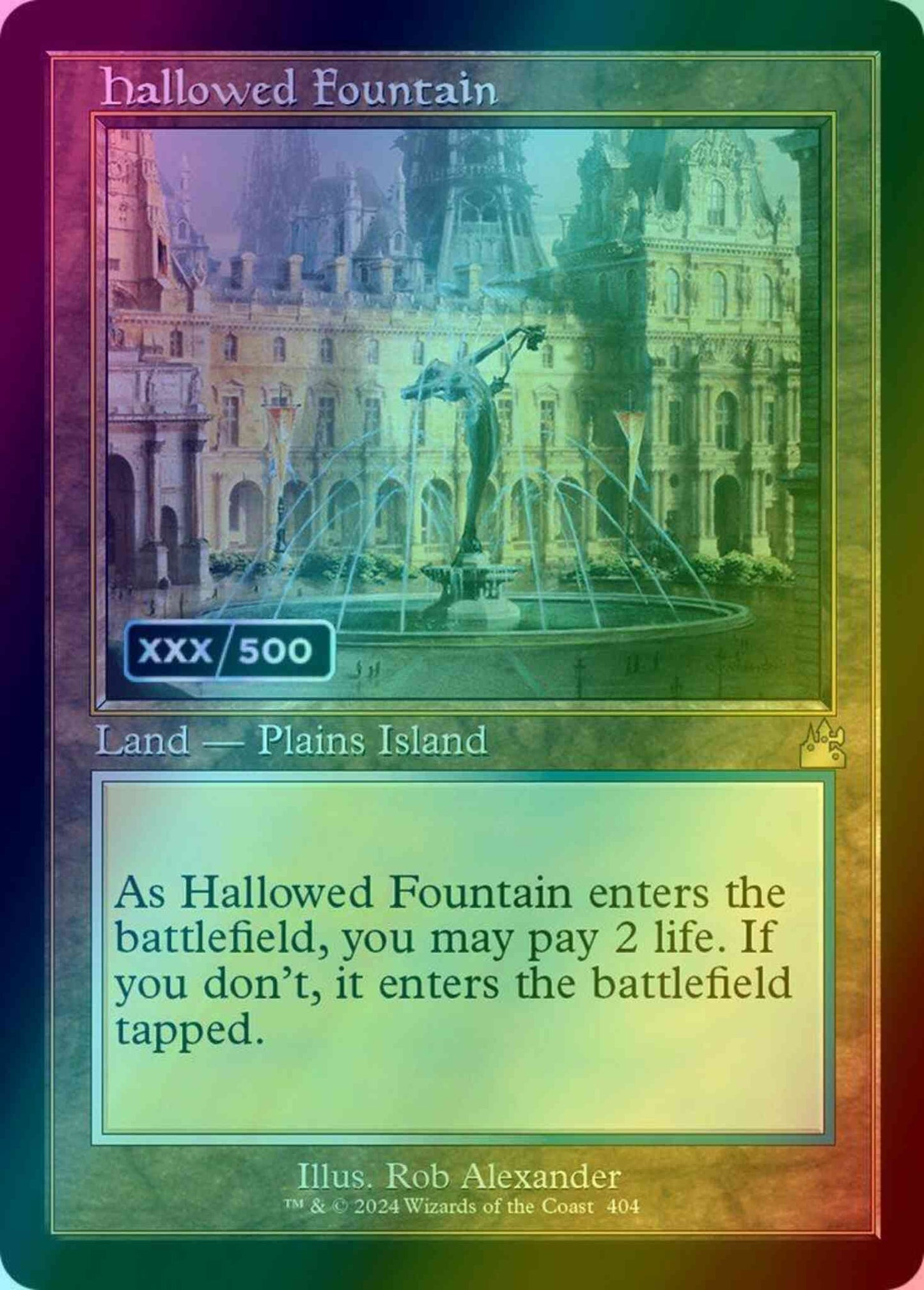 Hallowed Fountain - Serial Numbered [404z] [Retro Frame] [Ravnica Remastered] [Foil]