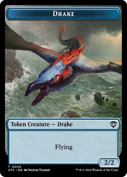 Boar Token (16) // Drake Token (05) [Outlaws of Thunder Junction: Commander: Tokens] [Non-Foil]