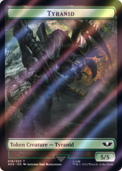 Tyranid Token (17) // Tyranid Token (18) [Universes Beyond: Warhammer 40,000: Tokens] [Surge Foil]