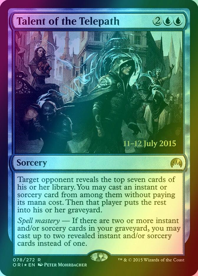Talent of the Telepath [78s] [Magic Origins Promos] [Foil]
