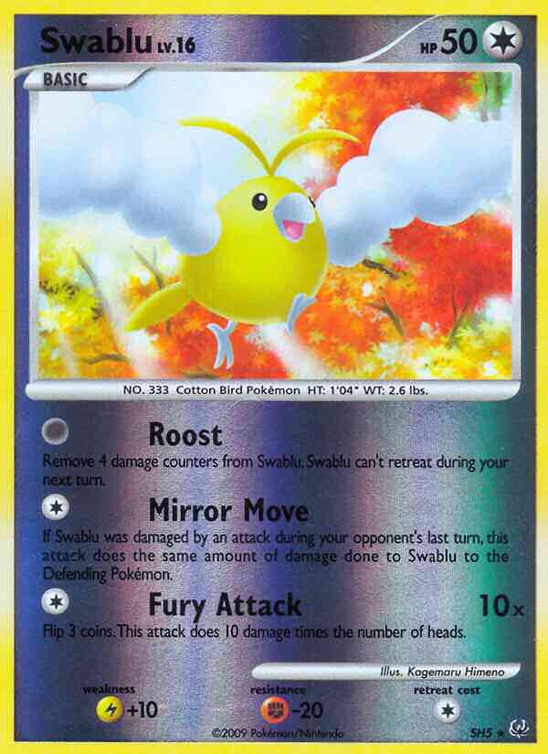 Swablu - SH5 - Rare [pl1-SH5] [Reverse Holo]