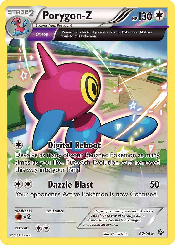 Porygon-Z - 67/98 - Rare Holo [xy7-67] [Holo]