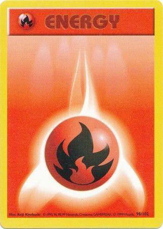 Fire Energy - 98/102 - Common - Shadowless [base1S-98] [Non-Holo]