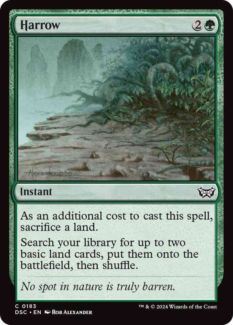 Harrow [183] [Duskmourn: House of Horror: Commander] [Non-Foil]