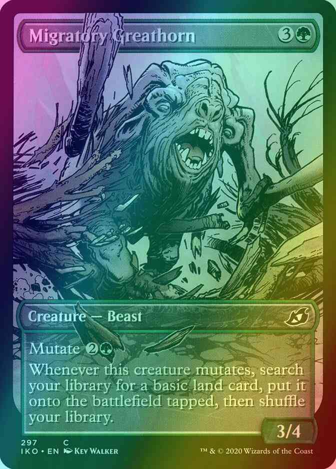 Migratory Greathorn [297] [Alternate Art] [Ikoria: Lair of Behemoths] [Foil]
