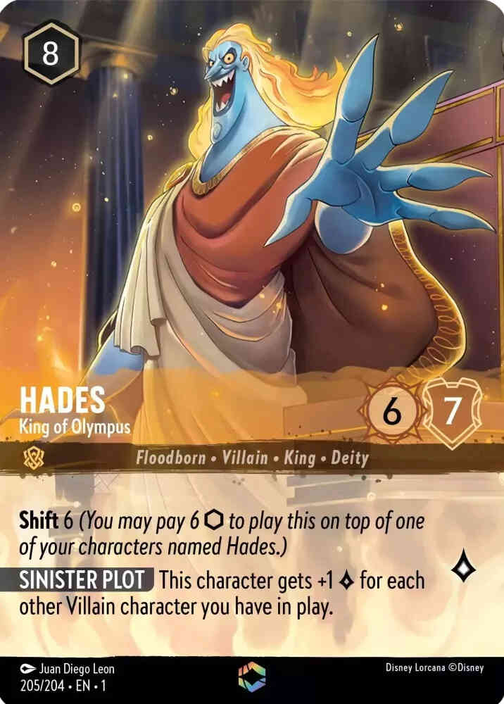 Hades - King of Olympus (Alternate Art) - 205/204 [The First Chapter] [Holofoil]