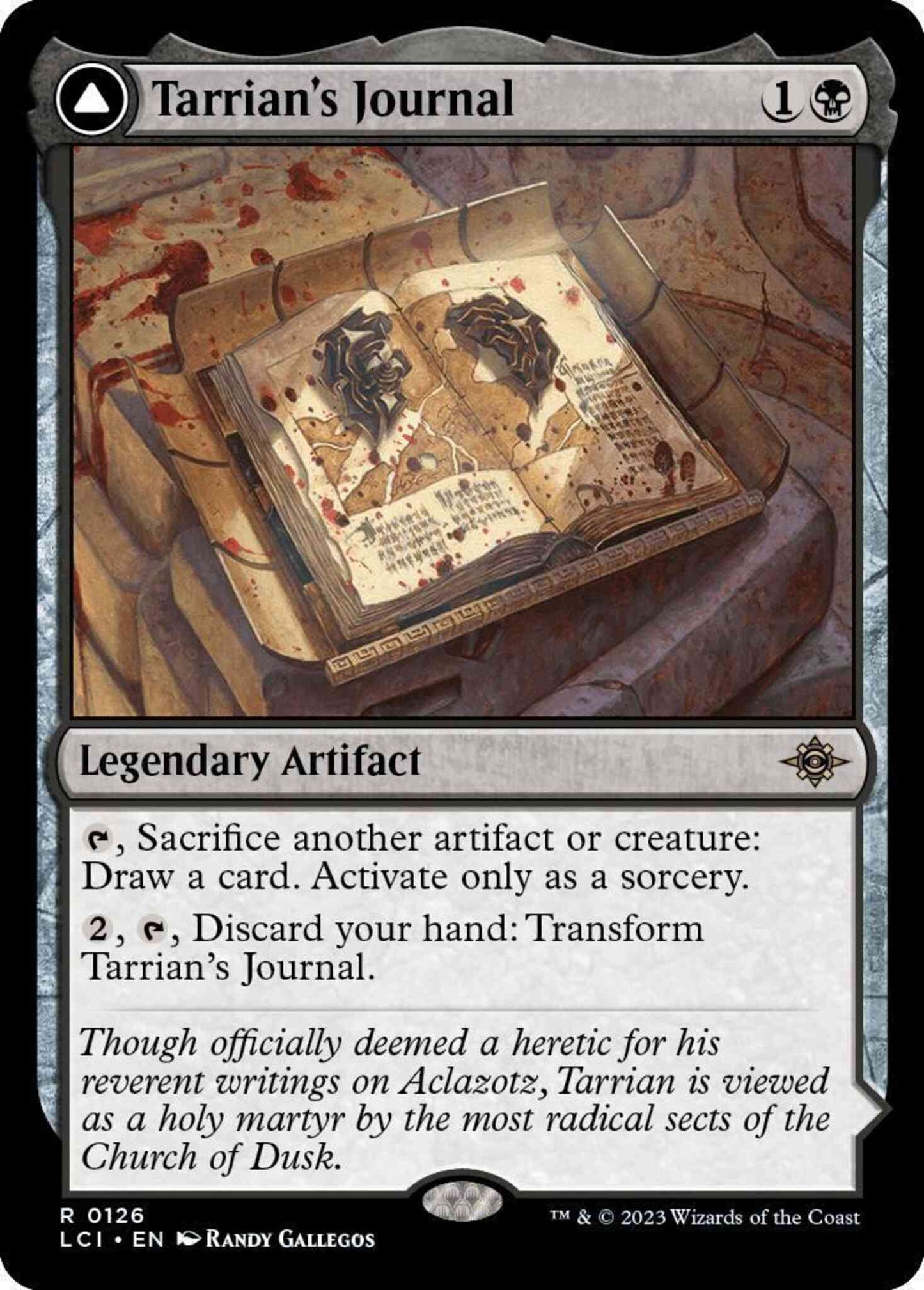 Tarrian's Journal // The Tomb of Aclazotz [126] [The Lost Caverns of Ixalan] [Non-Foil]