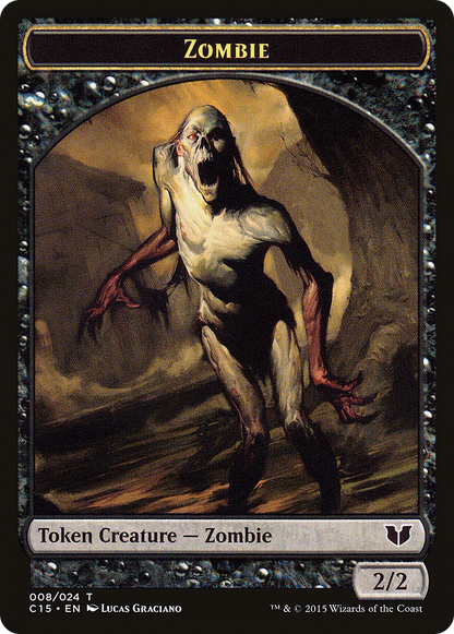 Cat Token (03) // Zombie Token (08) [Commander 2015 Tokens] [Non-Foil]