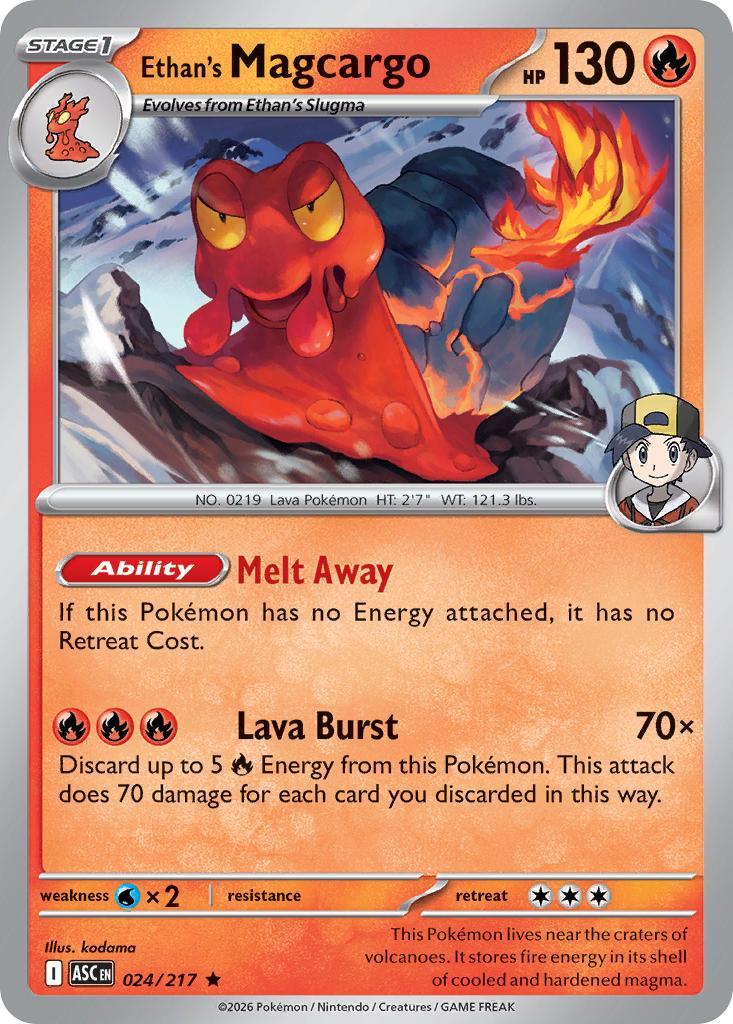 Ethan's Magcargo - 024/217 - Rare [me025-024] [Holo]