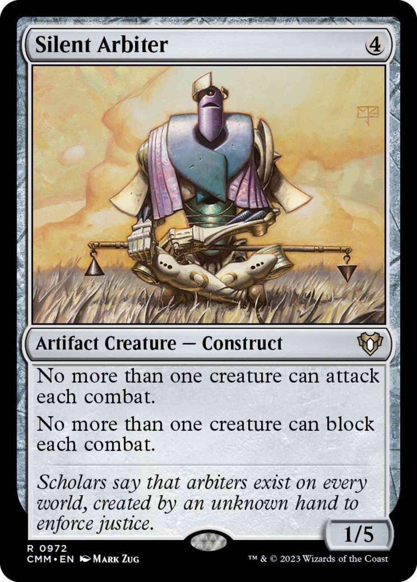 Silent Arbiter [972] [Commander Masters] [Non-Foil]