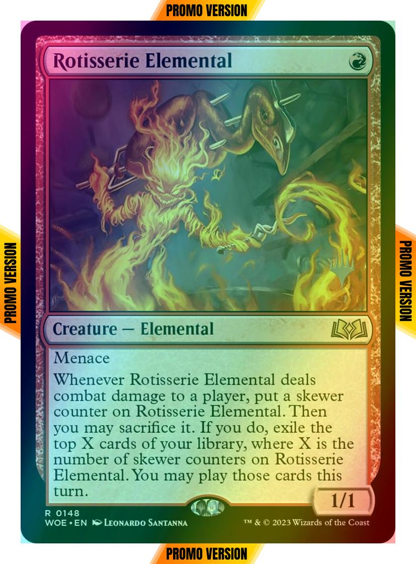 Rotisserie Elemental [148p] [Promo Pack] [Wilds of Eldraine: Promos] [Foil]