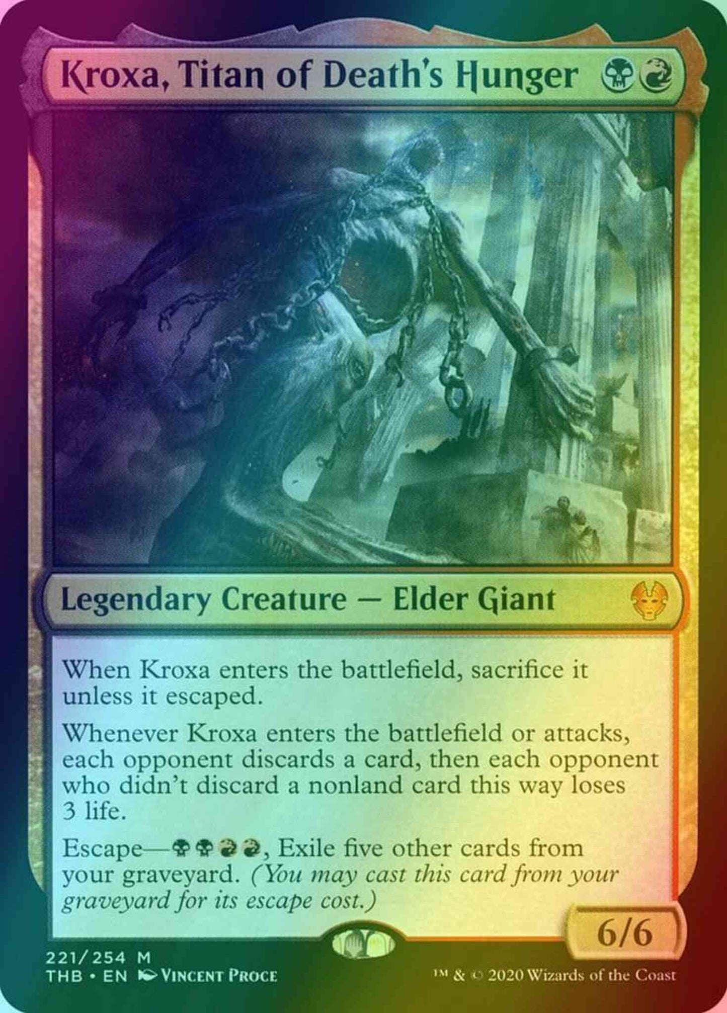 Kroxa, Titan of Death's Hunger [221] [Theros Beyond Death] [Foil]