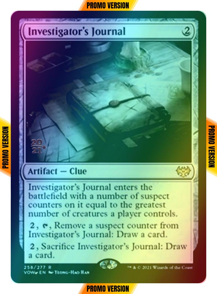 Investigator's Journal [Prerelease] [258s] [Innistrad: Crimson Vow: Promos] [Foil]