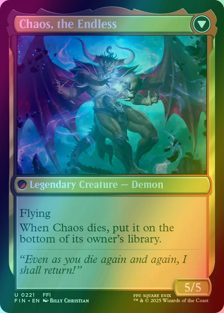 mtg final fantasy chaos Garland, Knight of Cornelia / Chaos, the Endless - 0221 - Final Fantasy MTG
