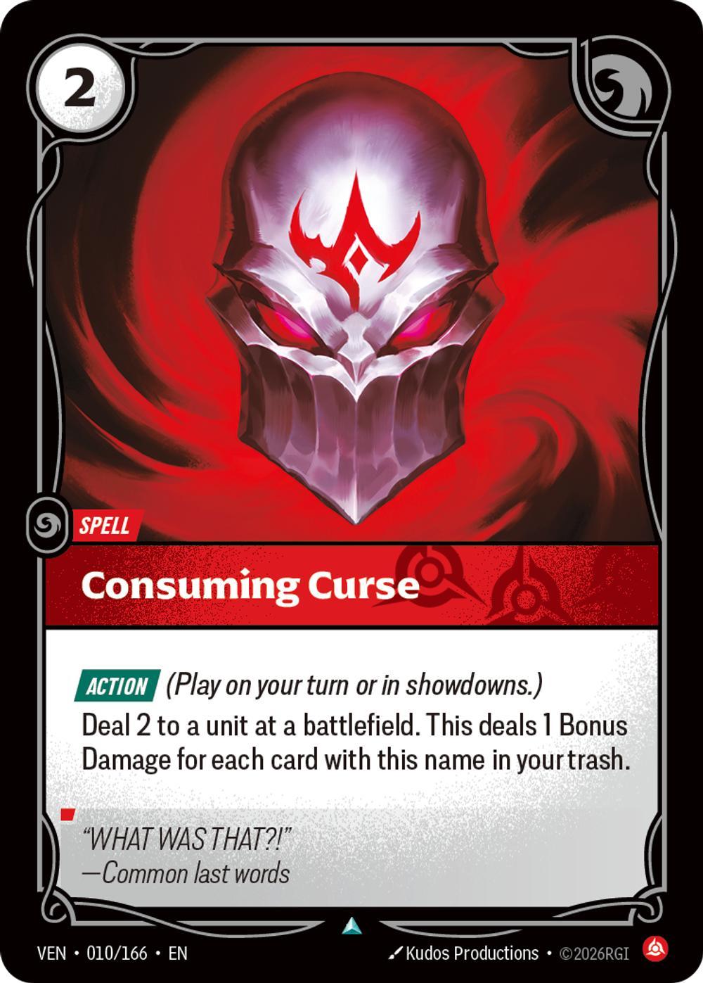 Consuming Curse - 010/166 [Vendetta] [Non-Foil]
