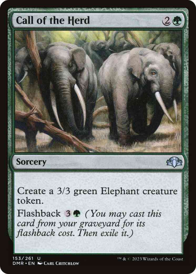 Call of the Herd [153] [Dominaria Remastered] [Non-Foil]