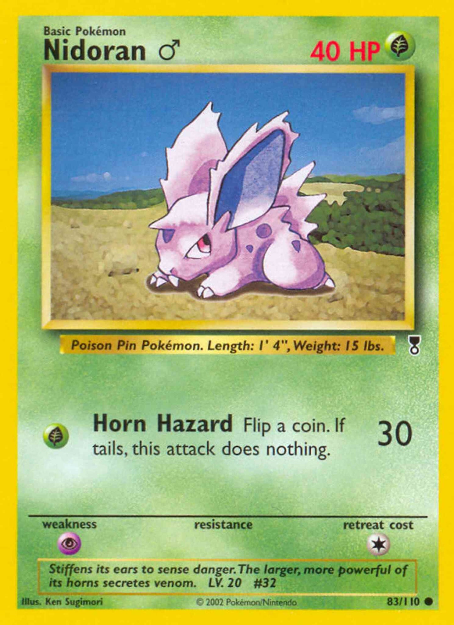 Nidoran♂ - 83/110 - Common [base6-83] [Non-Holo]