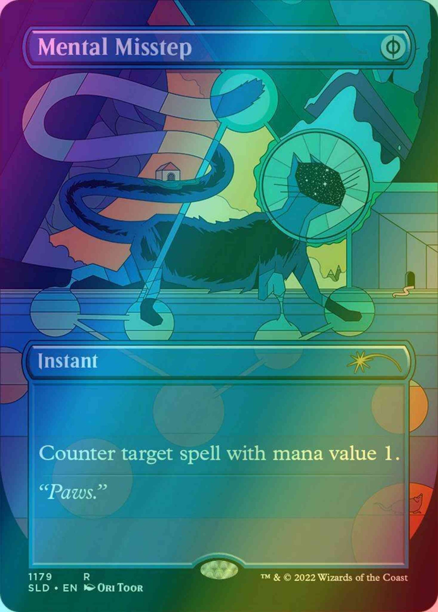 Mental Misstep [1179] [Borderless] [Meaning of Life] [Secret Lair Drop] [Foil]