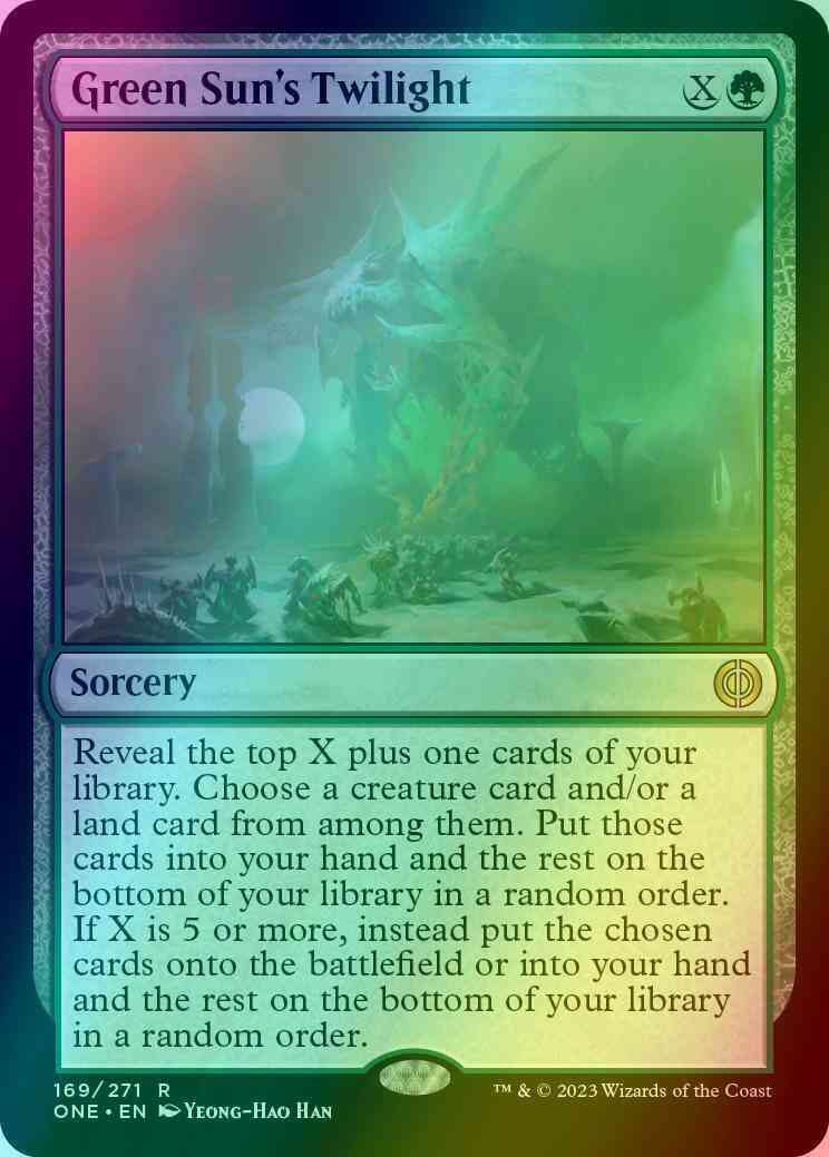 Green Sun's Twilight [169] [Phyrexia: All Will Be One] [Foil]