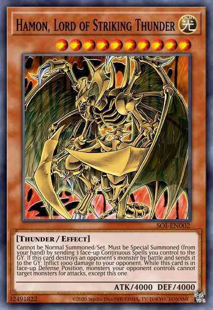 Hamon, Lord of Striking Thunder - SDSA-EN043 - Ultra Rare - 1st Edition