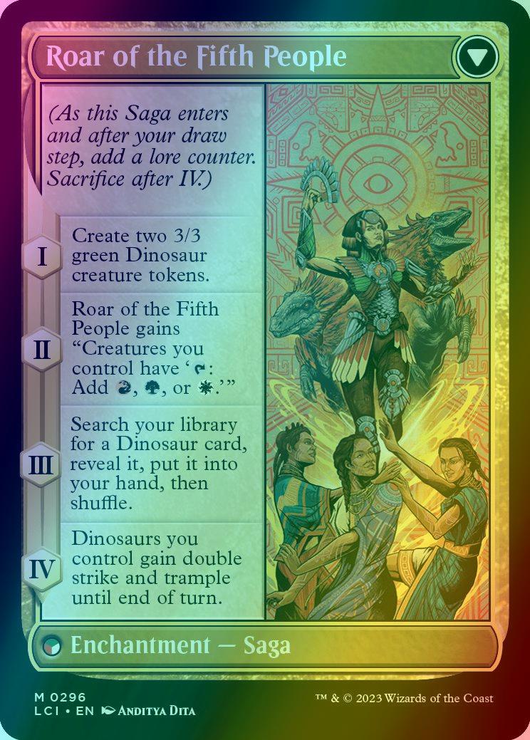 Huatli, Poet of Unity // Roar of the Fifth People [296] [Legends of Ixalan Showcase] [The Lost Caverns of Ixalan] [Foil]