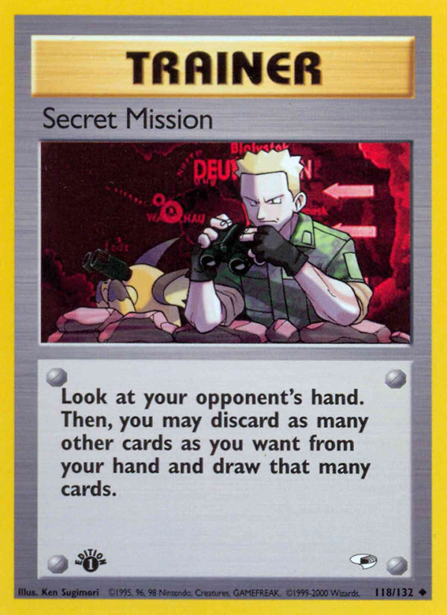 Secret Mission - 118/132 - Uncommon - 1st Edition [gym1-118] [Non-Holo]
