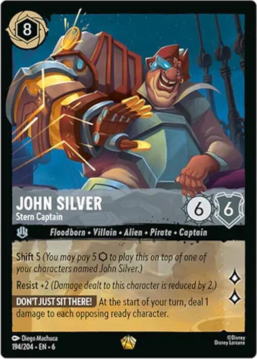 John Silver - Stern Captain - 194/204 [Azurite Sea] [Non-Foil]