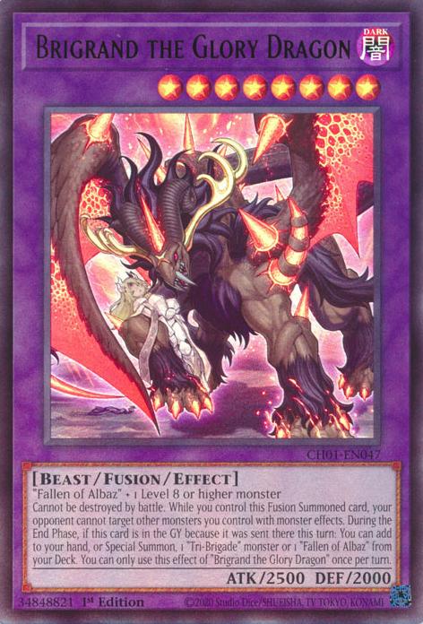 Brigrand the Glory Dragon - CH01-EN047 - Ultra Rare - 1st Edition