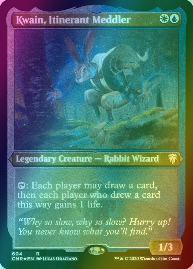 Kwain, Itinerant Meddler [604] [Commander Legends] [Etched Foil]