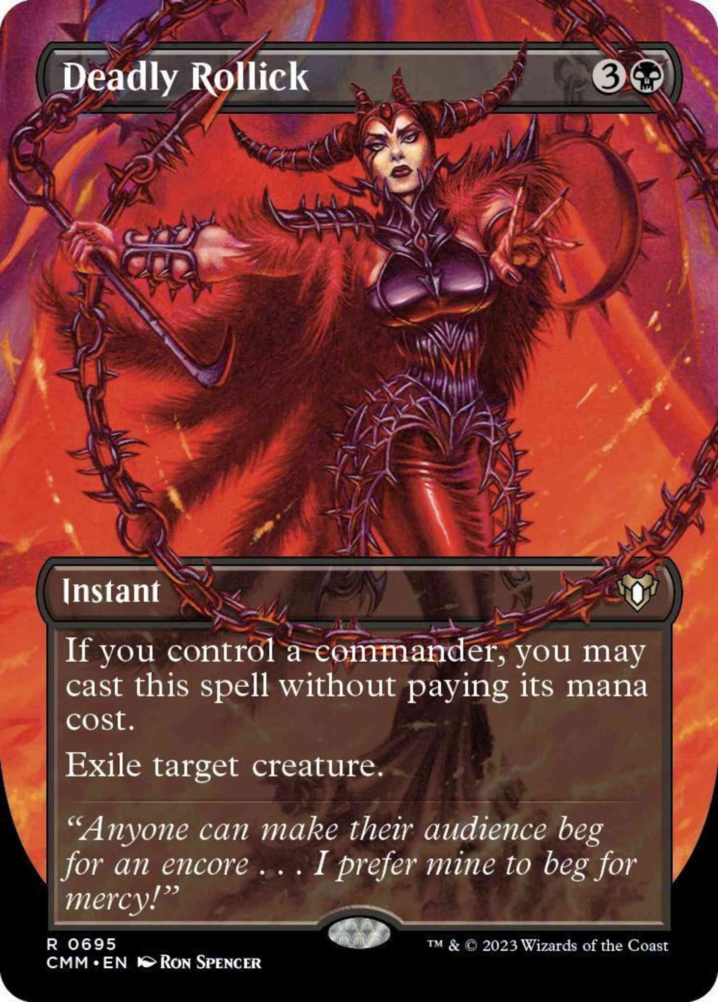 Deadly Rollick [695] [Borderless] [Frame Break] [Commander Masters] [Non-Foil]