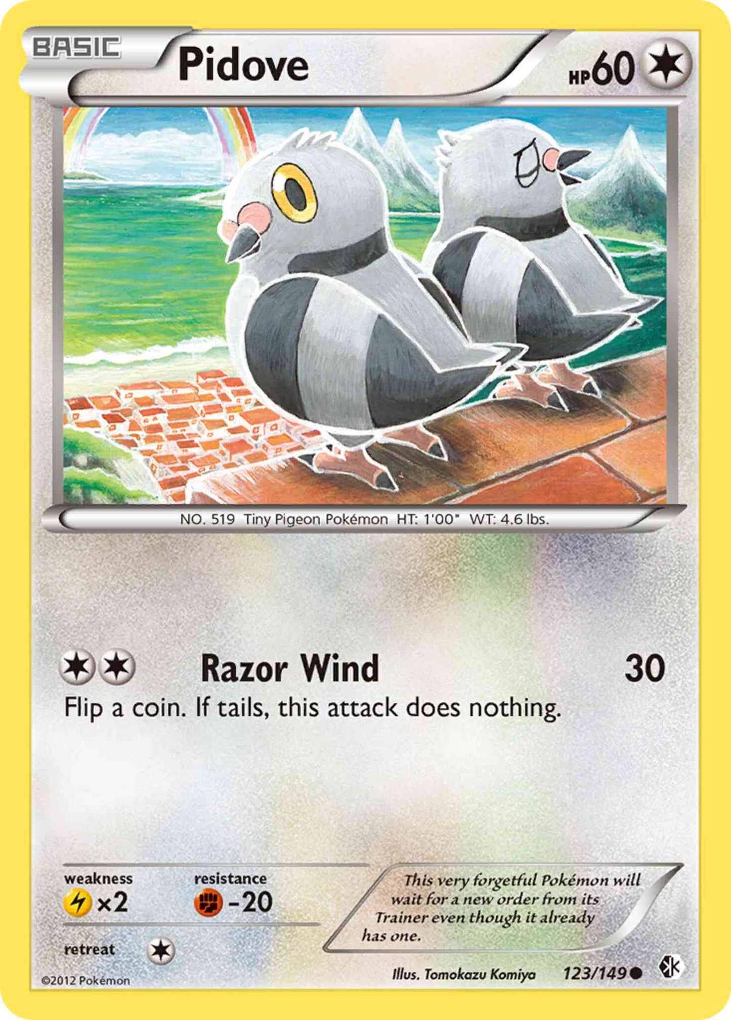 Pidove - 123/149 - Common [bw7-123] [Reverse Holo]