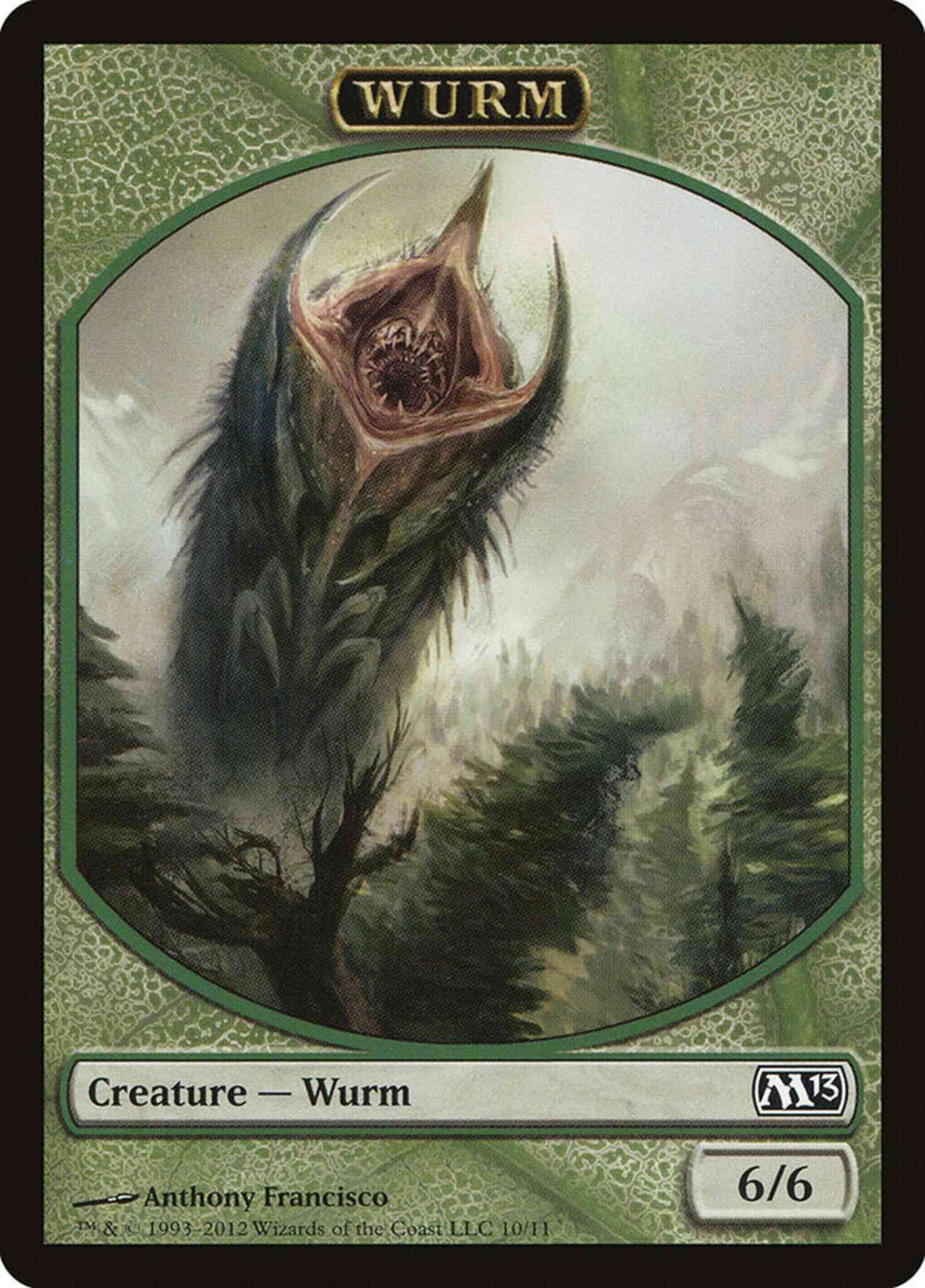 Wurm Token [10] [Magic 2013 Tokens] [Non-Foil]