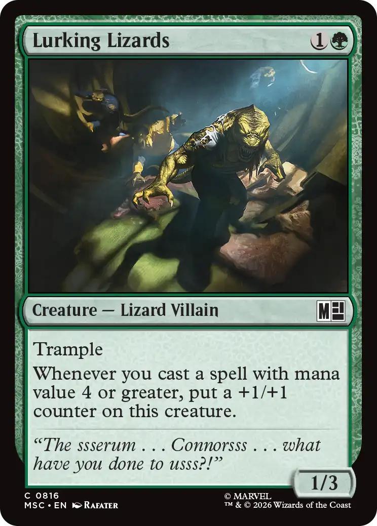 Lurking Lizards [816] [Jumpstart] [Marvel Super Heroes: Commander] [Non-Foil]