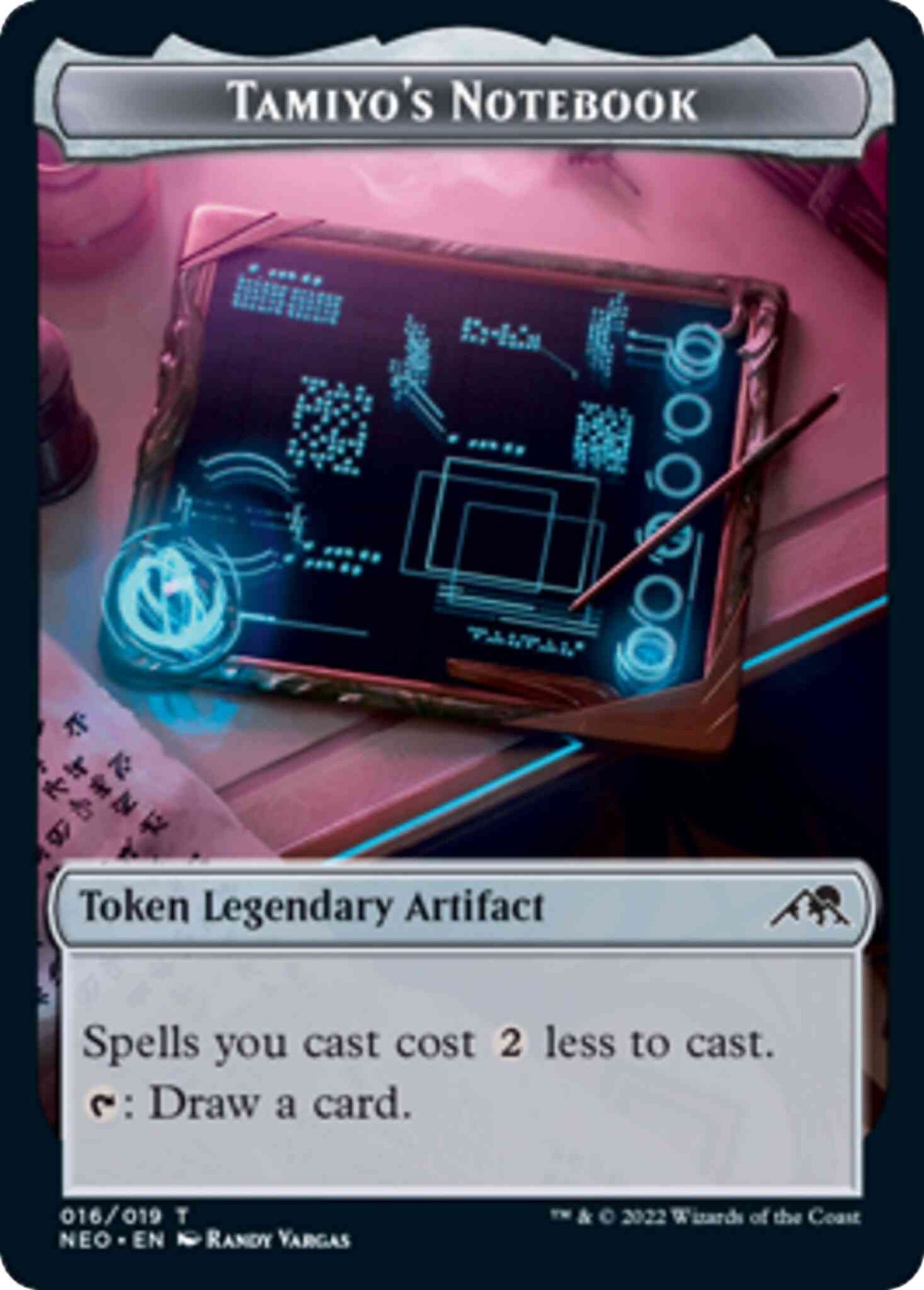 Tamiyo's Notebook Token [16] [Kamigawa: Neon Dynasty: Tokens] [Non-Foil]