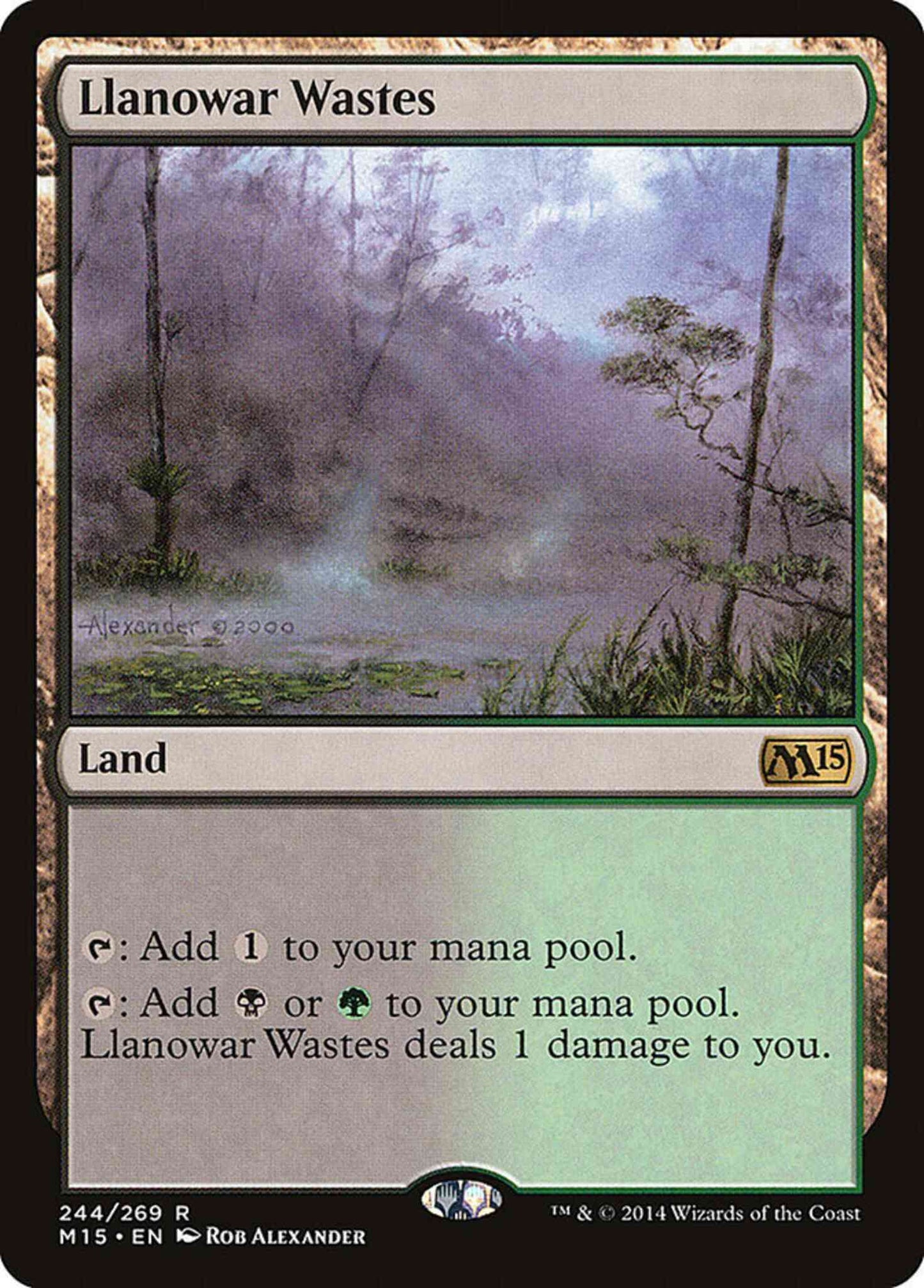 Llanowar Wastes [244] [Magic 2015] [Non-Foil]
