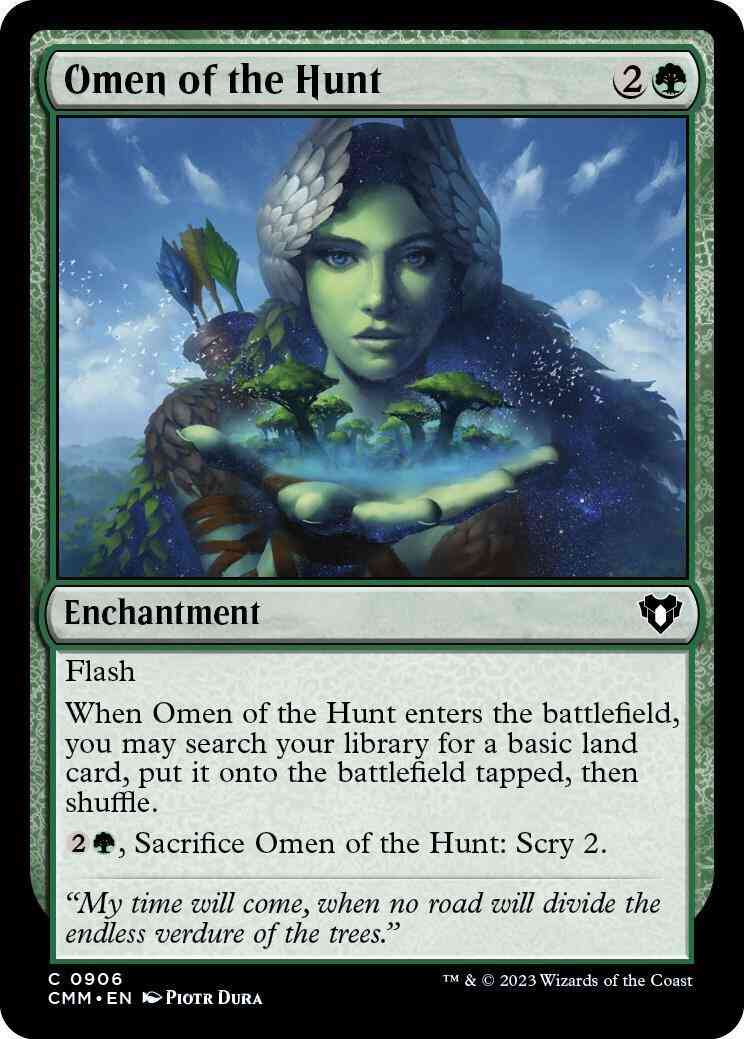 Omen of the Hunt [906] [Commander Masters] [Non-Foil]