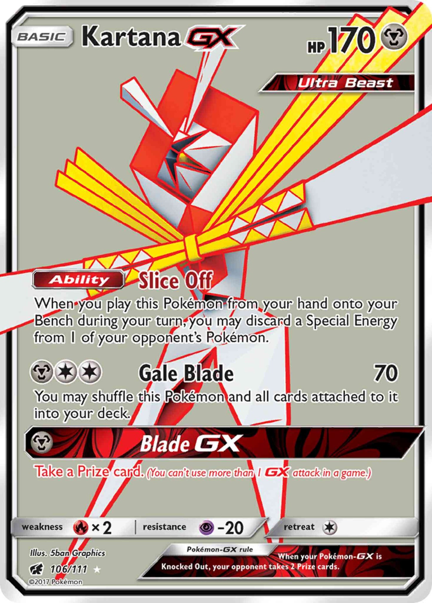 Kartana-GX - 106/111 - Rare Ultra [sm4-106] [Ultra]
