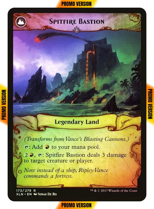 Vance's Blasting Cannons // Spitfire Bastion [173s] [Ixalan Promos] [Foil]