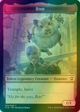 Boo Token (09) // Treasure Token (17) [Commander Legends: Battle for Baldur's Gate: Tokens] [Foil]