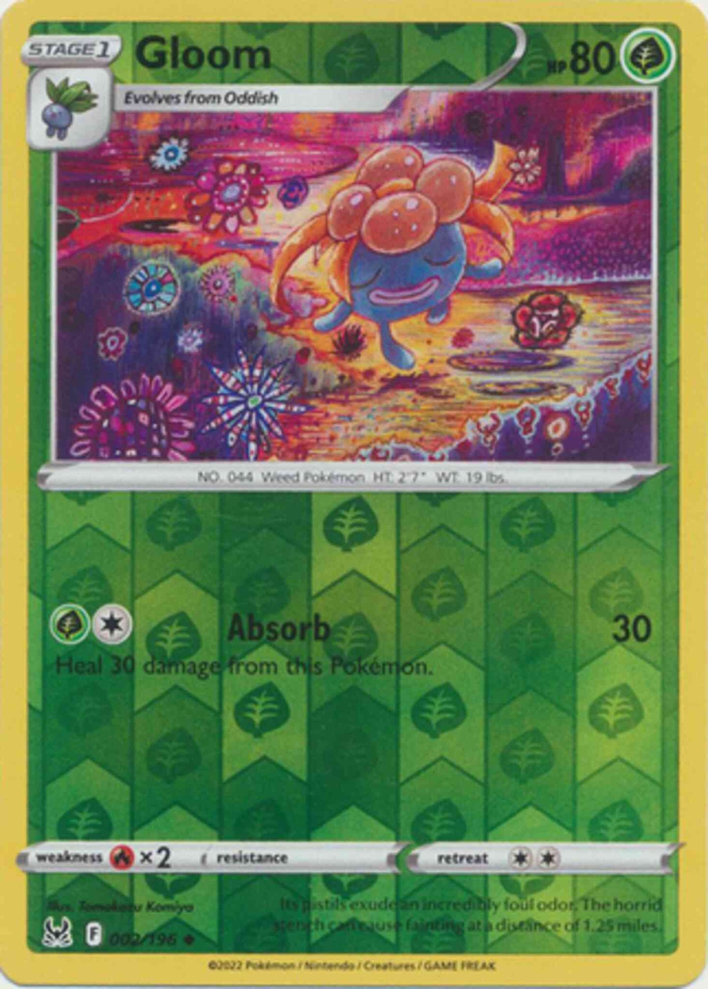 Gloom - 002/196 - Uncommon [swsh11-002] [Reverse Holo]