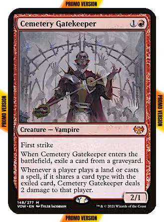 Cemetery Gatekeeper [148p] [Promo Pack] [Innistrad: Crimson Vow: Promos] [Non-Foil]