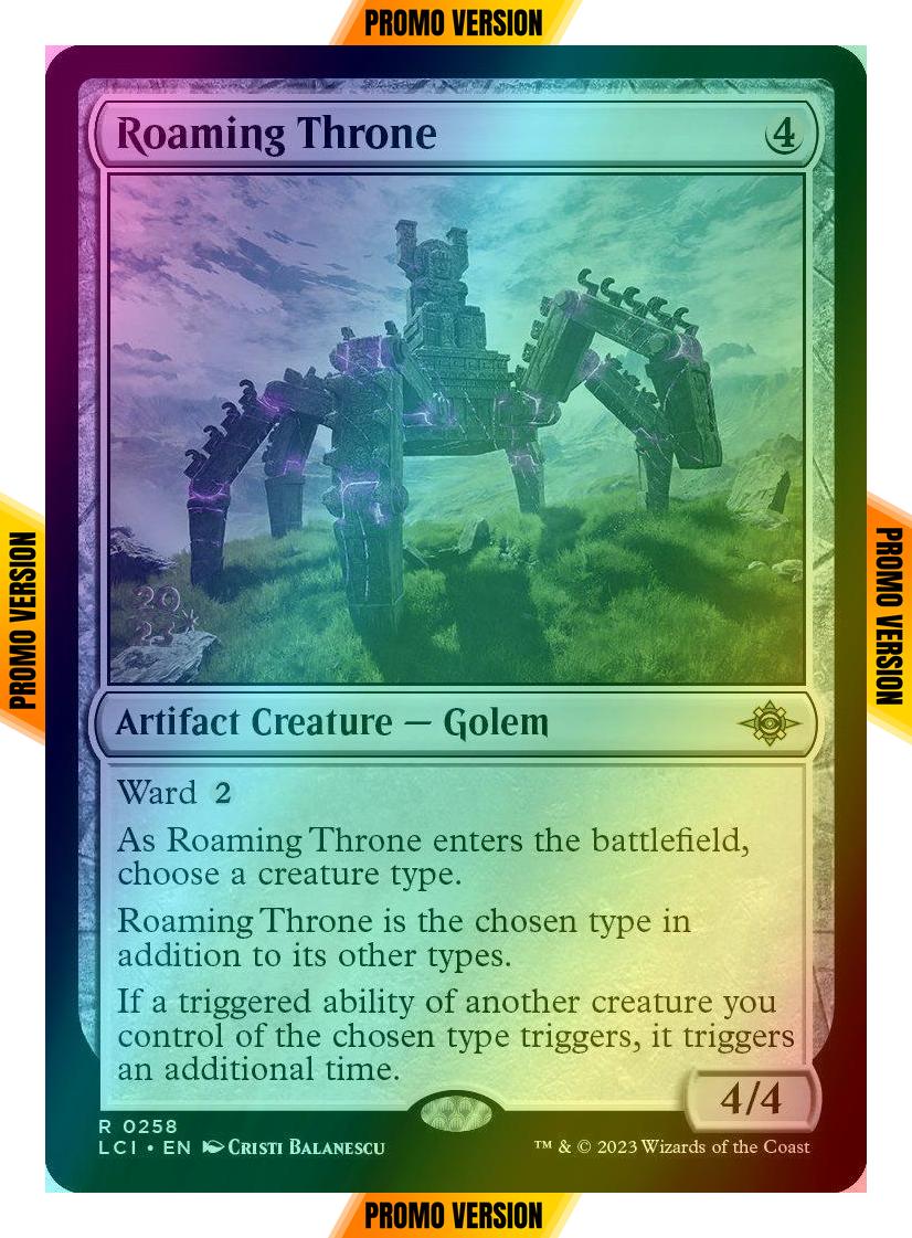 Roaming Throne [258s] [Prerelease] [The Lost Caverns of Ixalan: Promos] [Foil]