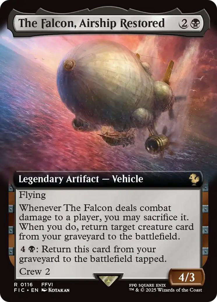 The Falcon, Airship Restored [116] [Extended Art] [FINAL FANTASY: Commander] [Non-Foil]