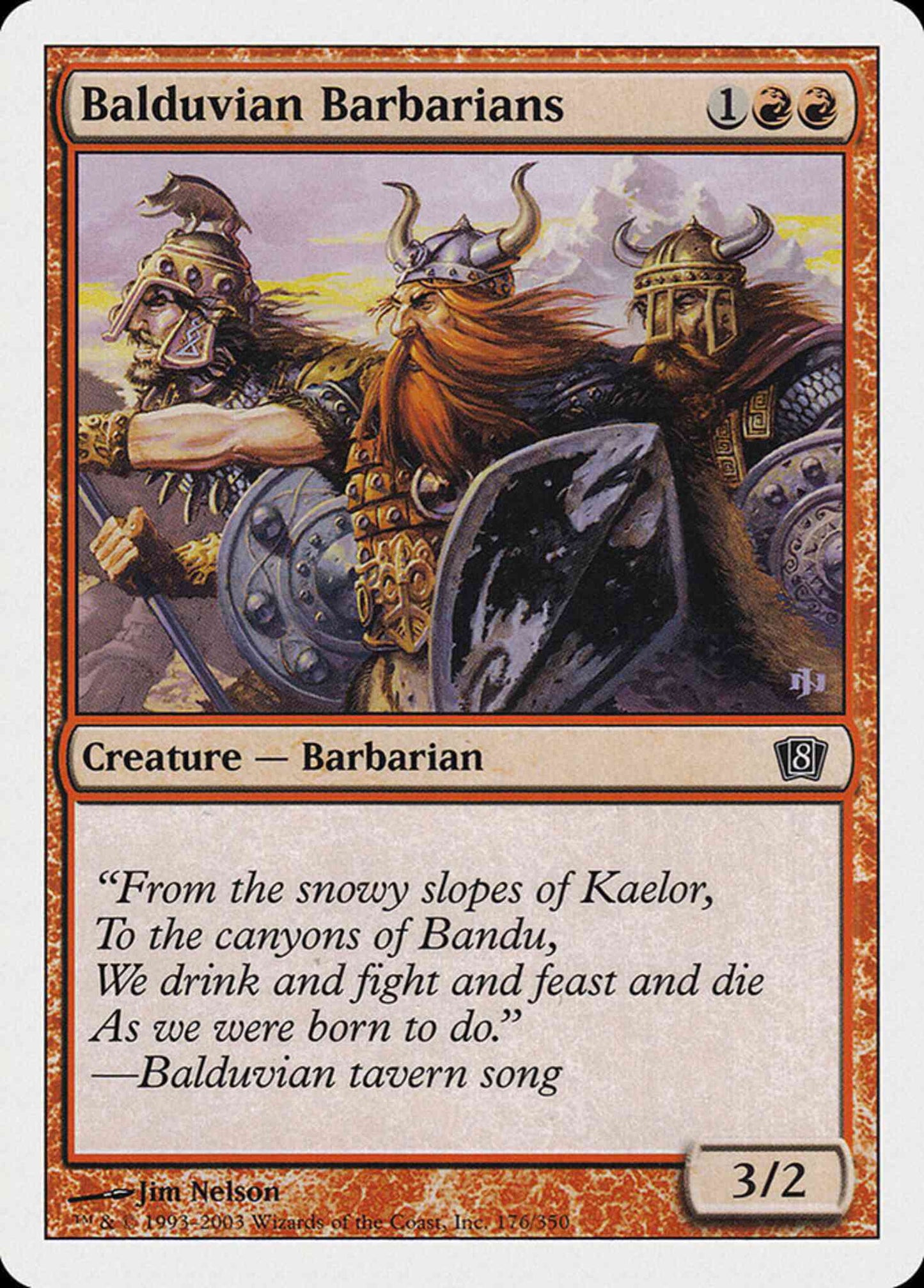 Balduvian Barbarians [176] [Eighth Edition] [Non-Foil]